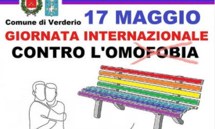 Verderio: una panchina arcobaleno contro l'omofobia