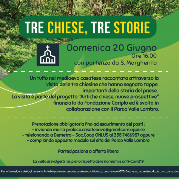 Tre chiese, tre storie: un tuffo nel medioevo