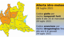 Allerta rischio idrogeologico e temporali forti fino a domani