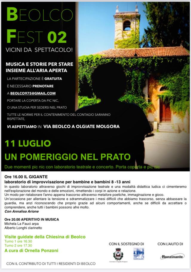 Olgiate Molgora: Beolco Fest per stare in compagnia