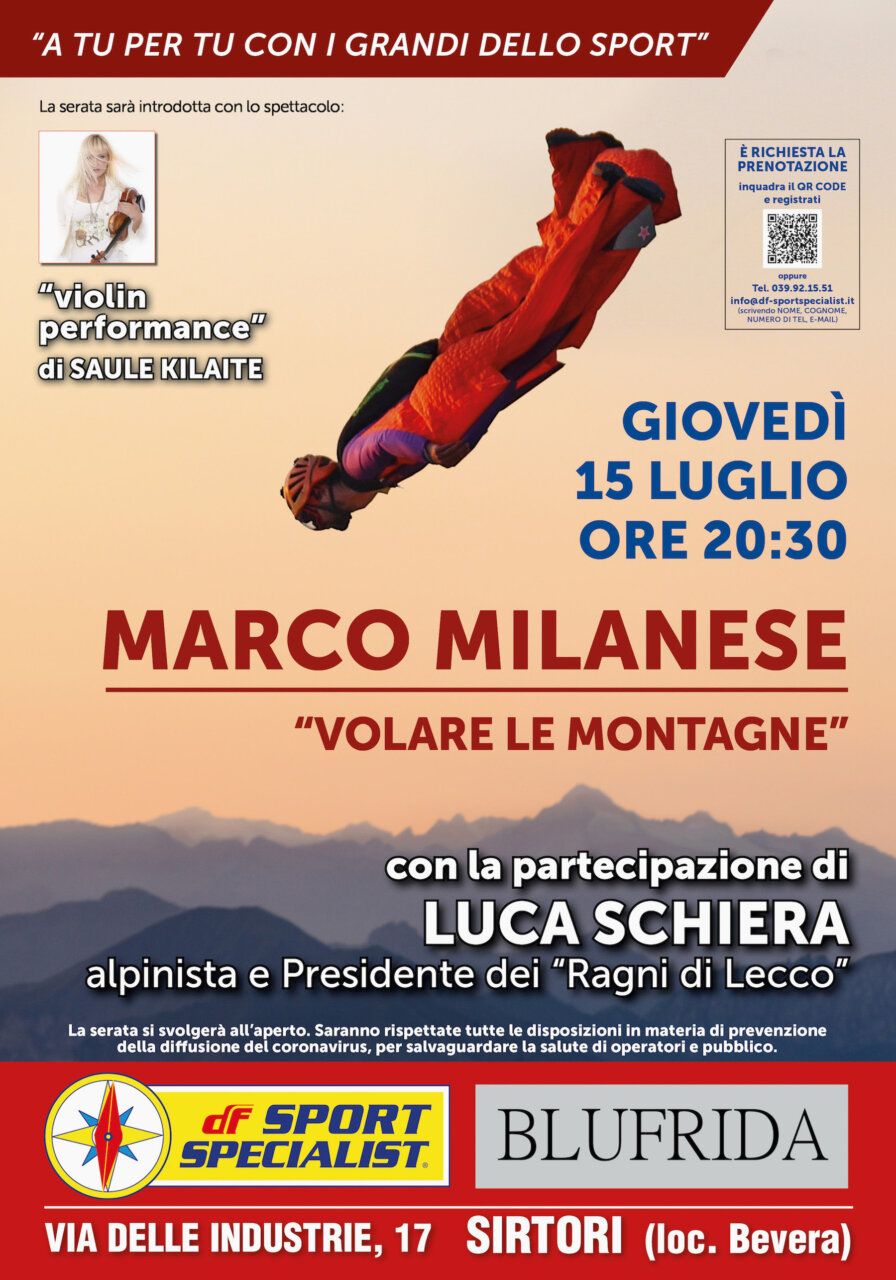 “Volare le montagne” con l’alpinista Marco Milanese