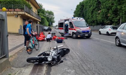 Scontro auto-moto: un uomo e una donna trasportati in ospedale FOTO