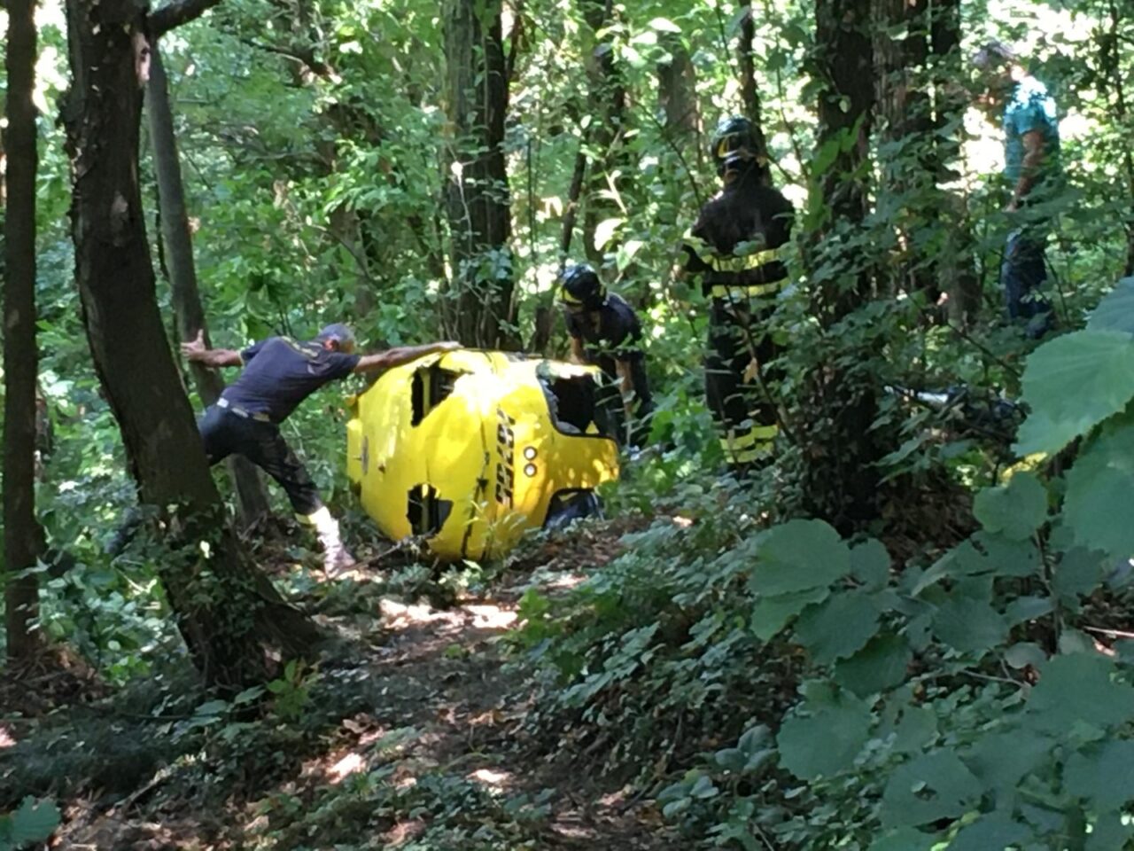 precipitato elicottero