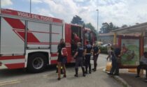 Incendio alle Meridiane, Vigili del fuoco in azione