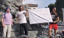 "No green pass", anche a Lecco si è manifestato