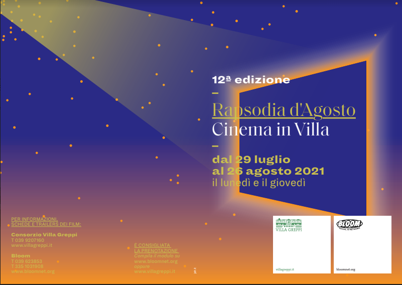 Rapsodia d’agosto: cinema sotto le stelle nel parco