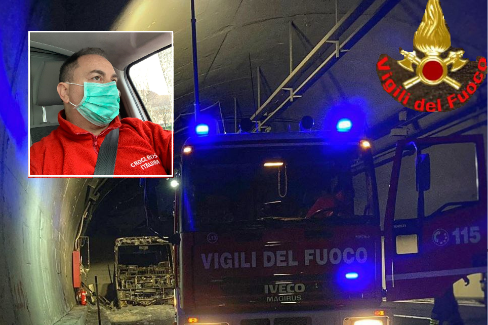 Autobus in fiamme, l’autista eroe: “La priorità era salvare le vite dei ragazzi”