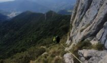 Grida di aiuto dalla ferrata: intervento di oltre tre ore per salvare un 64enne di Barzanò