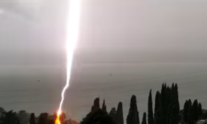 L’impressionante video del fulmine caduto su Bellano