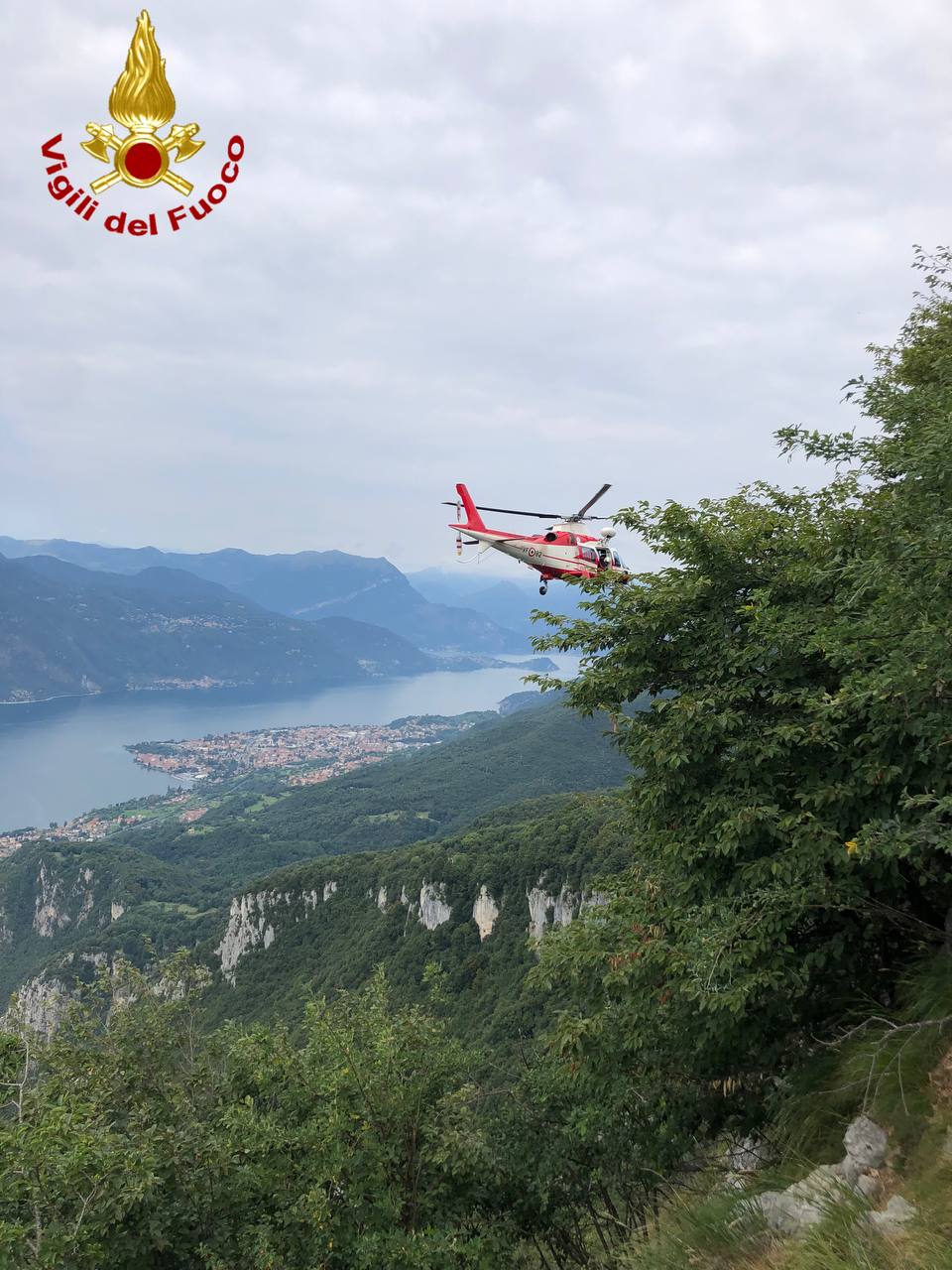 Cane ferito ai Resinelli, salvato dall’elisoccorso