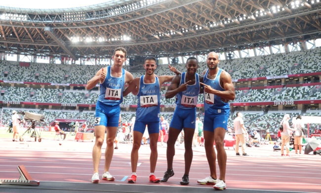 Olimpiadi, favolosa Italia: il brianzolo Tortu e gli azzurri della staffetta 4×100 sono d’oro