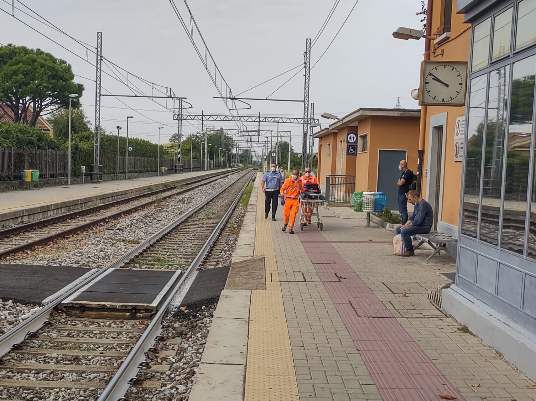 Malore in stazione