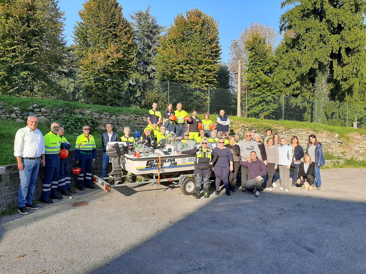 Docenti a lezione di Protezione civile a Casatenovo