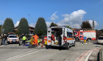 Schianto auto moto: centauro in arresto cardiocircolatorio