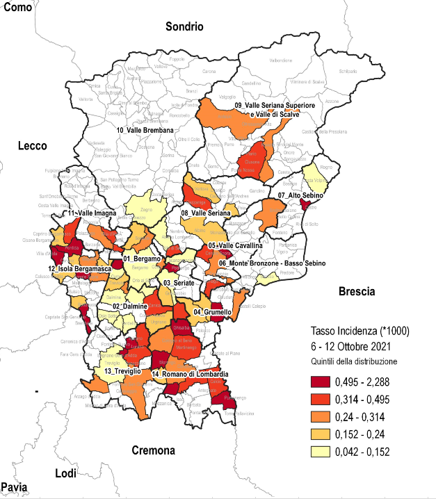 Contagi stabili in Bergamasca, ma nell’Isola il virus continua a correre