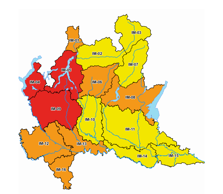 Allerta meteo rossa sul Lecchese, prestare la massima attenzione