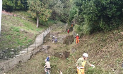 Alpini in Val Camoggia per la pulizia del torrente LE FOTO