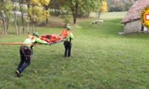 Uomo cade in montagna, Soccorso Alpino in azione