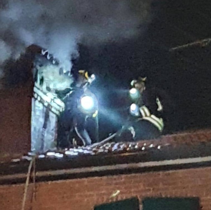 Incendio di canna fumaria a Terno d’Isola