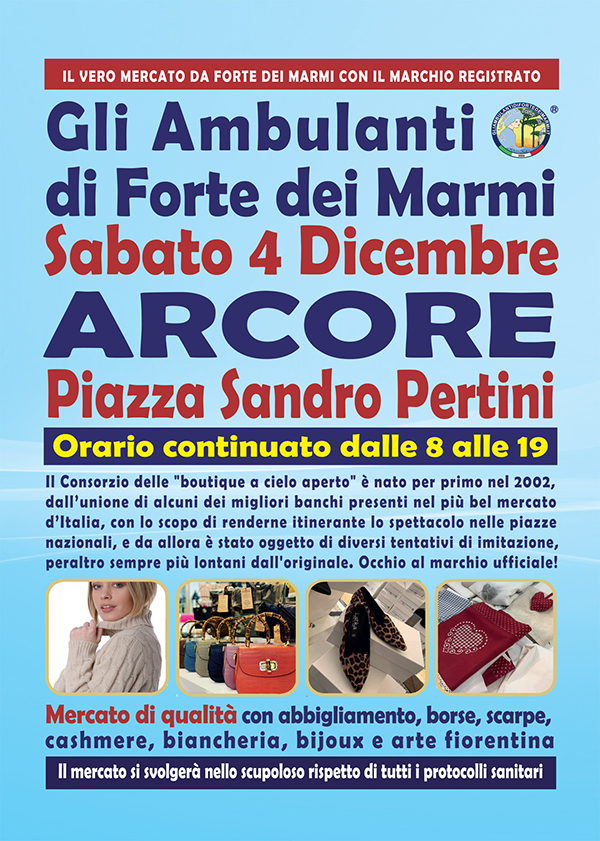 L’originale Consorzio de "Gli Ambulanti di Forte dei Marmi®" ad Arcore