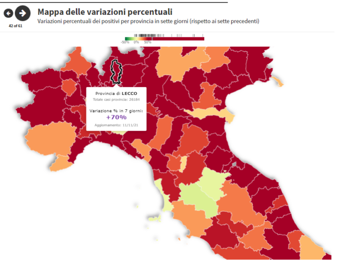 I casi crescono ma la Lombardia resta in zona Bianca. A Lecco incidenza e ricoveri sotto la soglia critica
