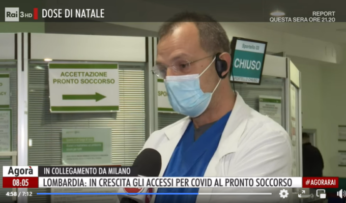 Galbiati, sindaco e primario del Niguarda: “Aumentano i ricoverati Covid, ma il vaccino ci sta salvando”