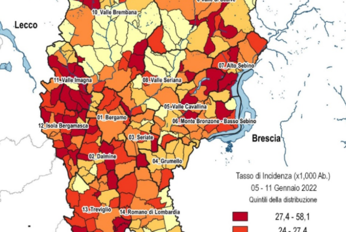 Covid: peggiora ancora la situazione in Bergamasca. L’Isola resta la zona con più contagi