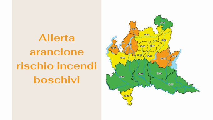 Allerta arancione dalla Protezione civile: rischio incendi boschivi