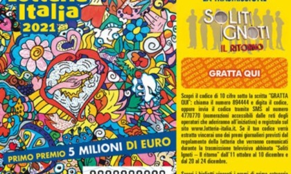Lotteria Italia: due tagliandi vincenti a Lecco e Mandello