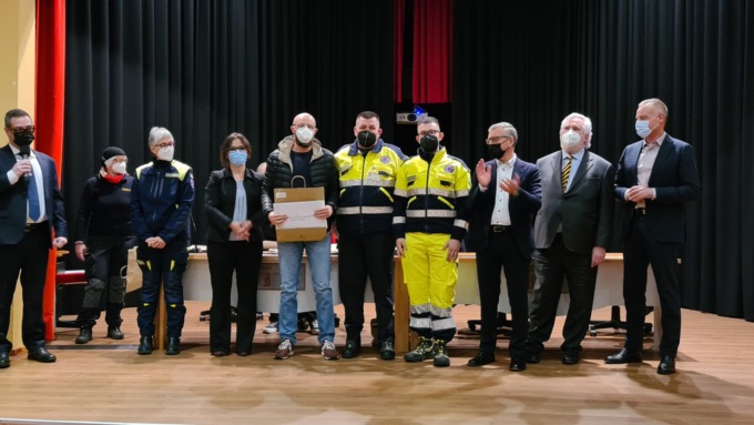 Premiati i volontari della Protezione civile lecchese: “Angeli del Covid”