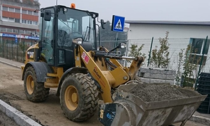 Incredibile: rubato un Caterpillar da un cantiere