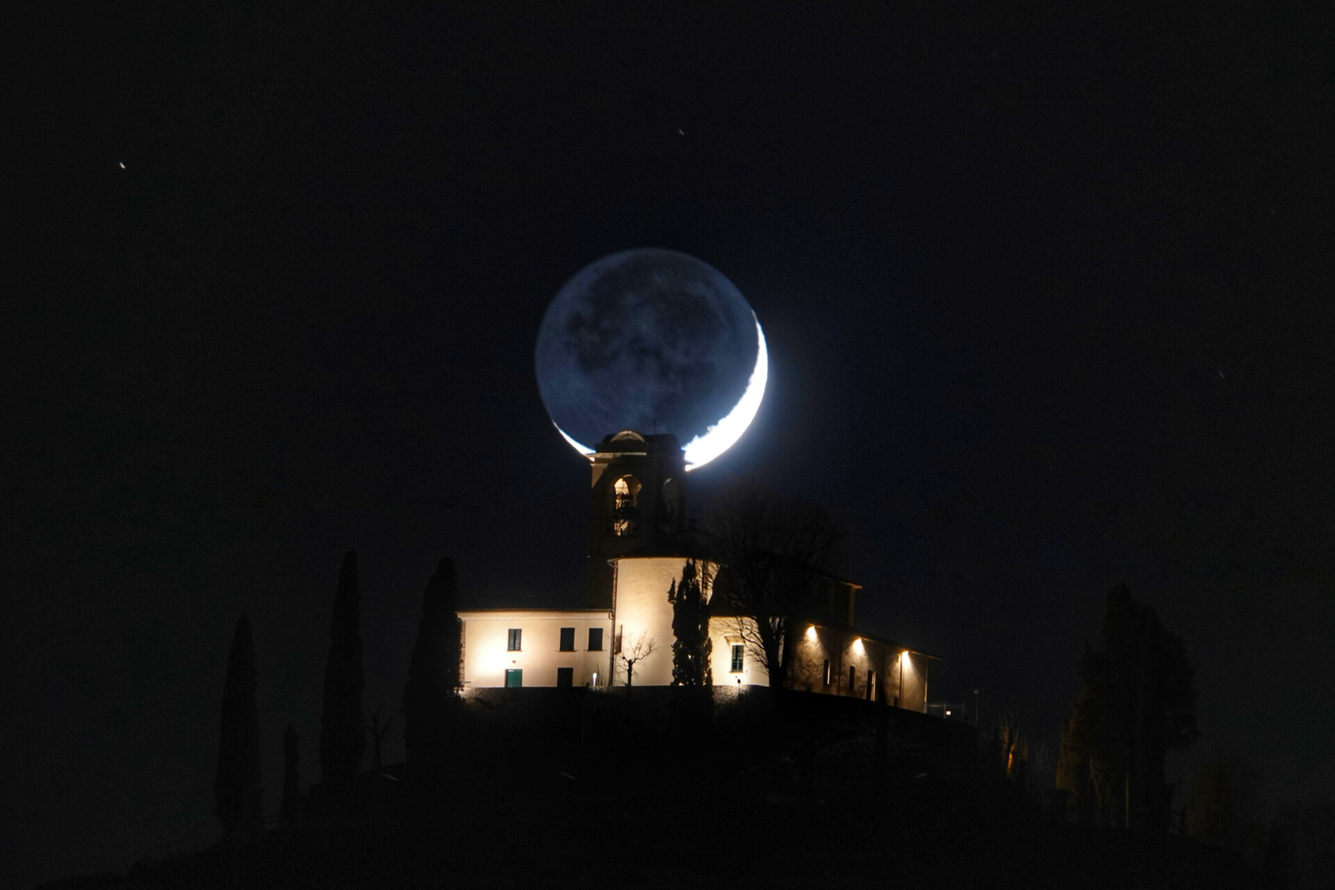 Tramonto luna