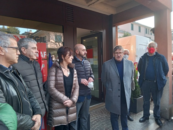 Cerimonia inaugurale per la nuova sede Spi Cgil