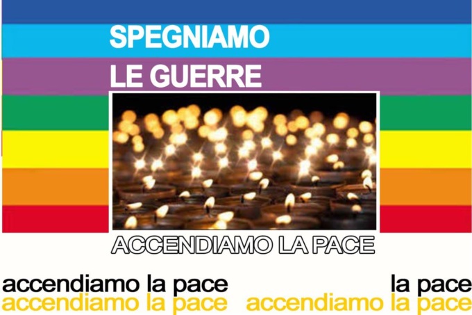 Accendiamo la pace: momento di raccoglimento a Perego