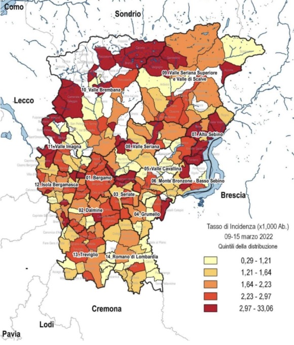 Covid, risalgono i contagi in Bergamasca: la situazione nell’Isola e in Valle San Martino