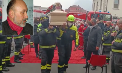 Il suono delle sirene per l’addio al Vigile del fuoco Diego Busdon