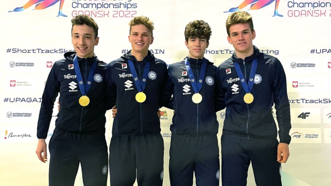 Short track, il caluschese Lorenzo Previtali medaglia d’oro ai Mondiali juniores! FOTO