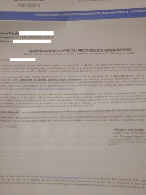 Over 50 non vaccinati: a Lecco cominciano a fioccare le multe