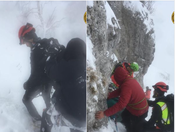 Individuati cinque dispersi sul Due Mani: un giovane soccorso per ipotermia