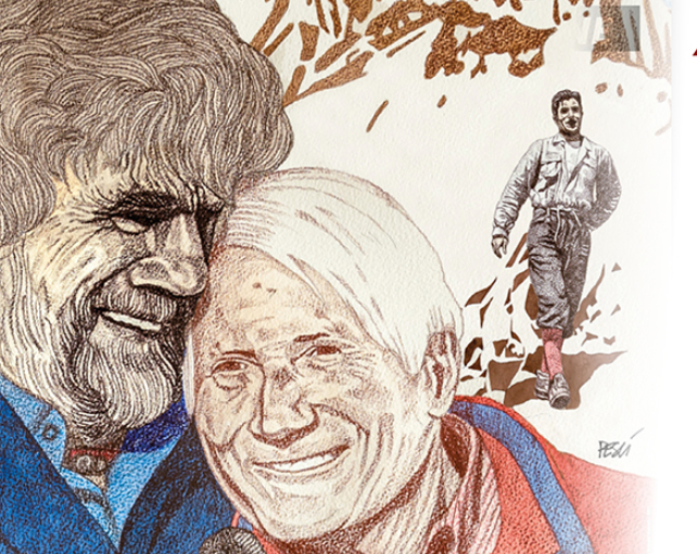 Reinhold Messner a Bevera per l’omaggio a Bonatti
