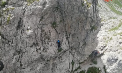 Recuperati due ragazzi bloccati sulla ferrata Minonzio