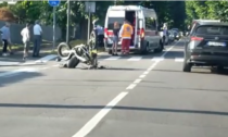 Incidente in moto, due feriti