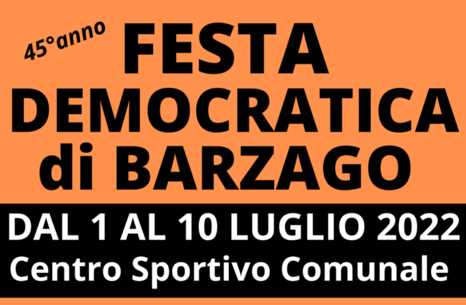 Torna la Festa democratica di Barzago