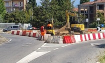 Partiti i lavori in via Laghetto a Merate per una rotonda più sicura