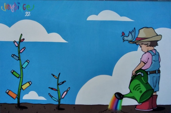 street artist a Merate