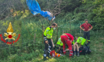 Si schianta con il parapendio: paura per un 55enne