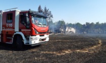 Incendio nei campi, trovato un cadavere