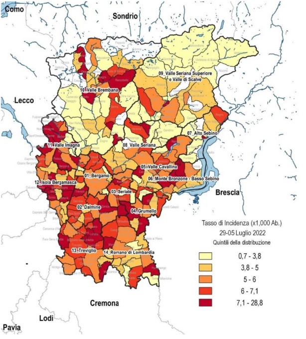 Covid: cresce ancora l’incidenza in Bergamasca. La situazione nell’Isola e in Valle San Martino