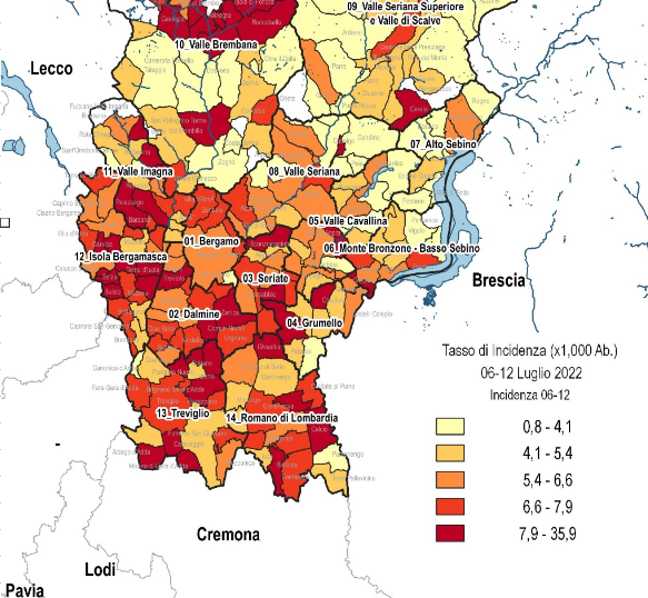 Covid in Bergamasca: Isola il territorio più colpito. I dati Comune per Comune