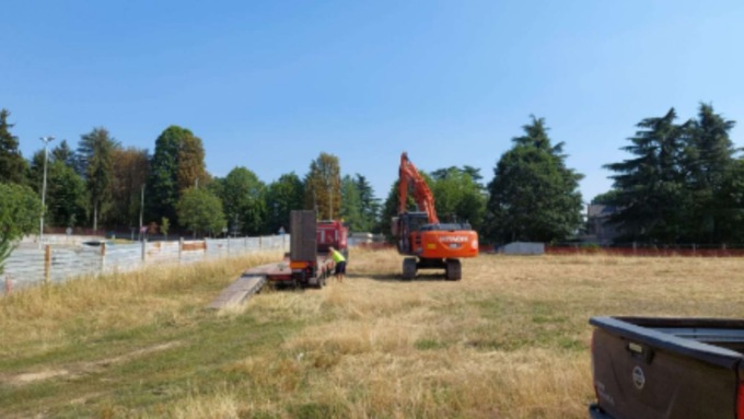 Avviati i lavori di scavo alla scuola media di Casatenovo